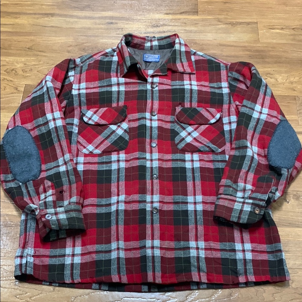 Vintage Pendleton 100% virgin wool Plaid Flannel Shirt